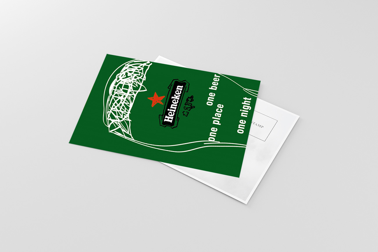 Heineken cartolina